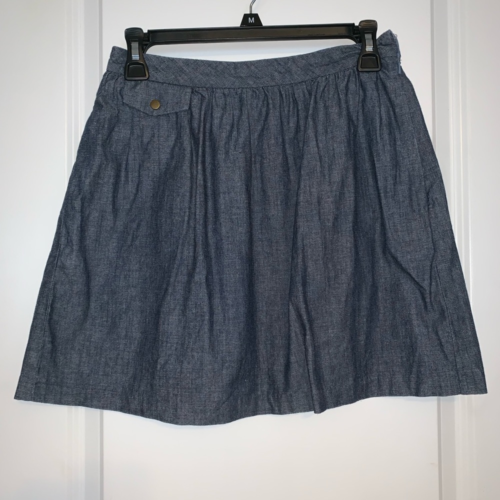 Gray jean skirt
